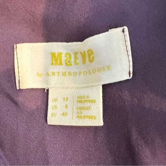 Maeve Purple Velvet Pencil Midi Skirt | Size 8 - Picture 8 of 9